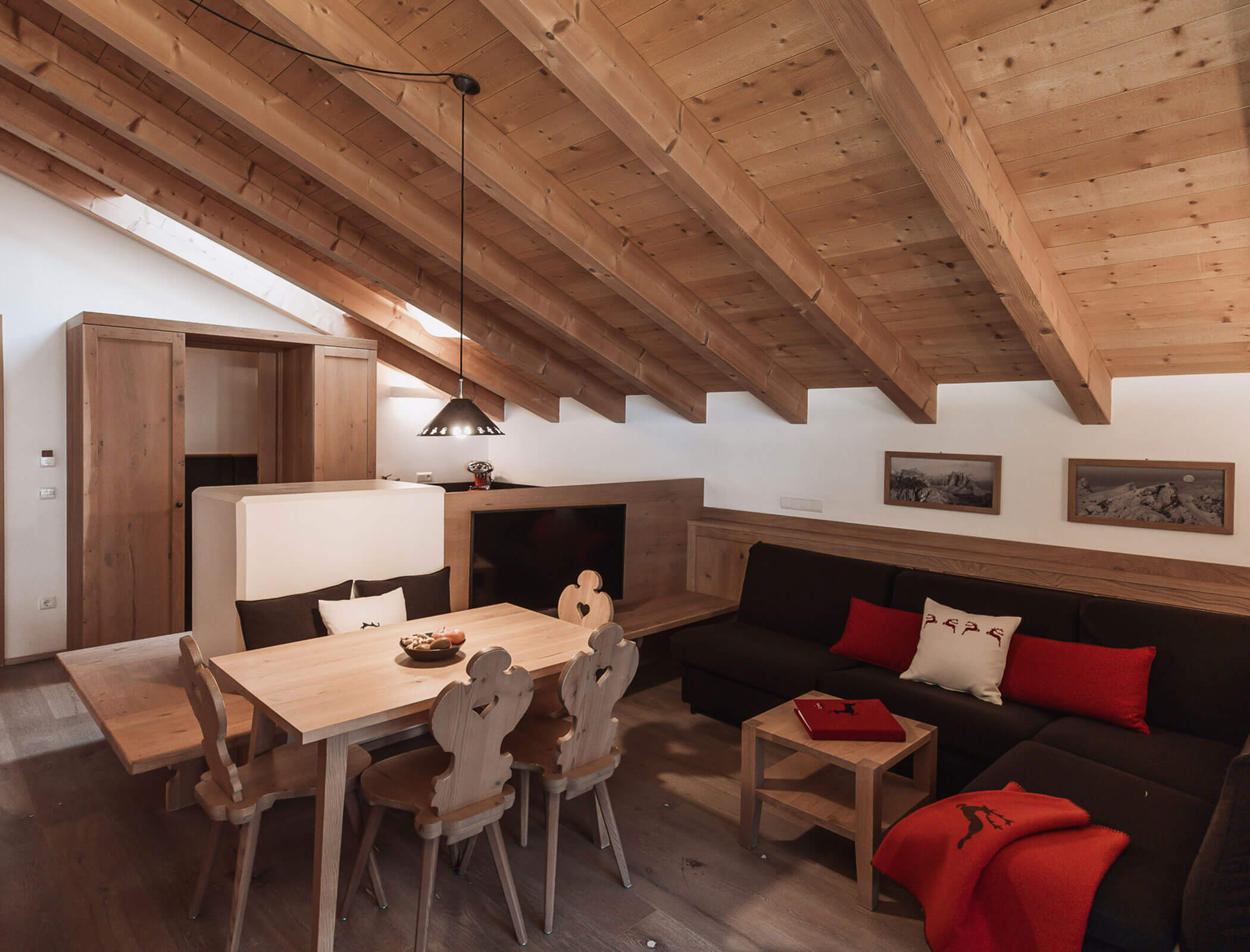 Wohn- und Essbereich vom Apartment Gerda