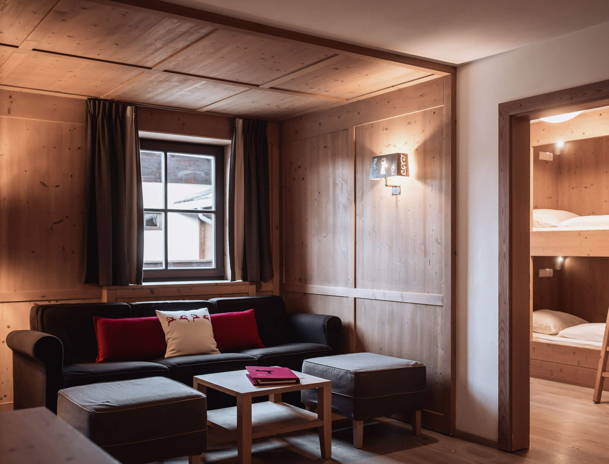 Wohnbereich vom Apartment Helmuth