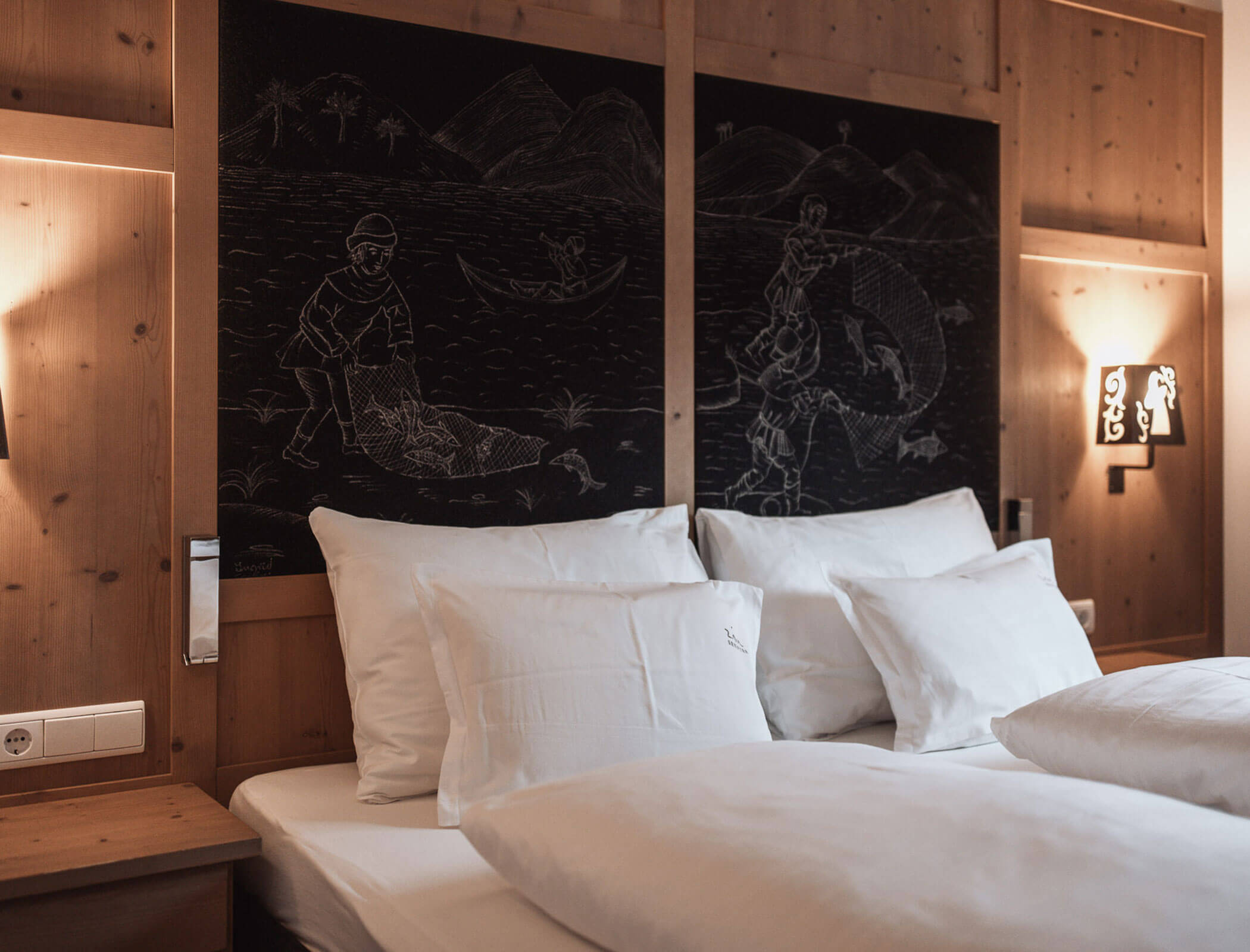 Schlafzimmer vom Apartment Helmuth