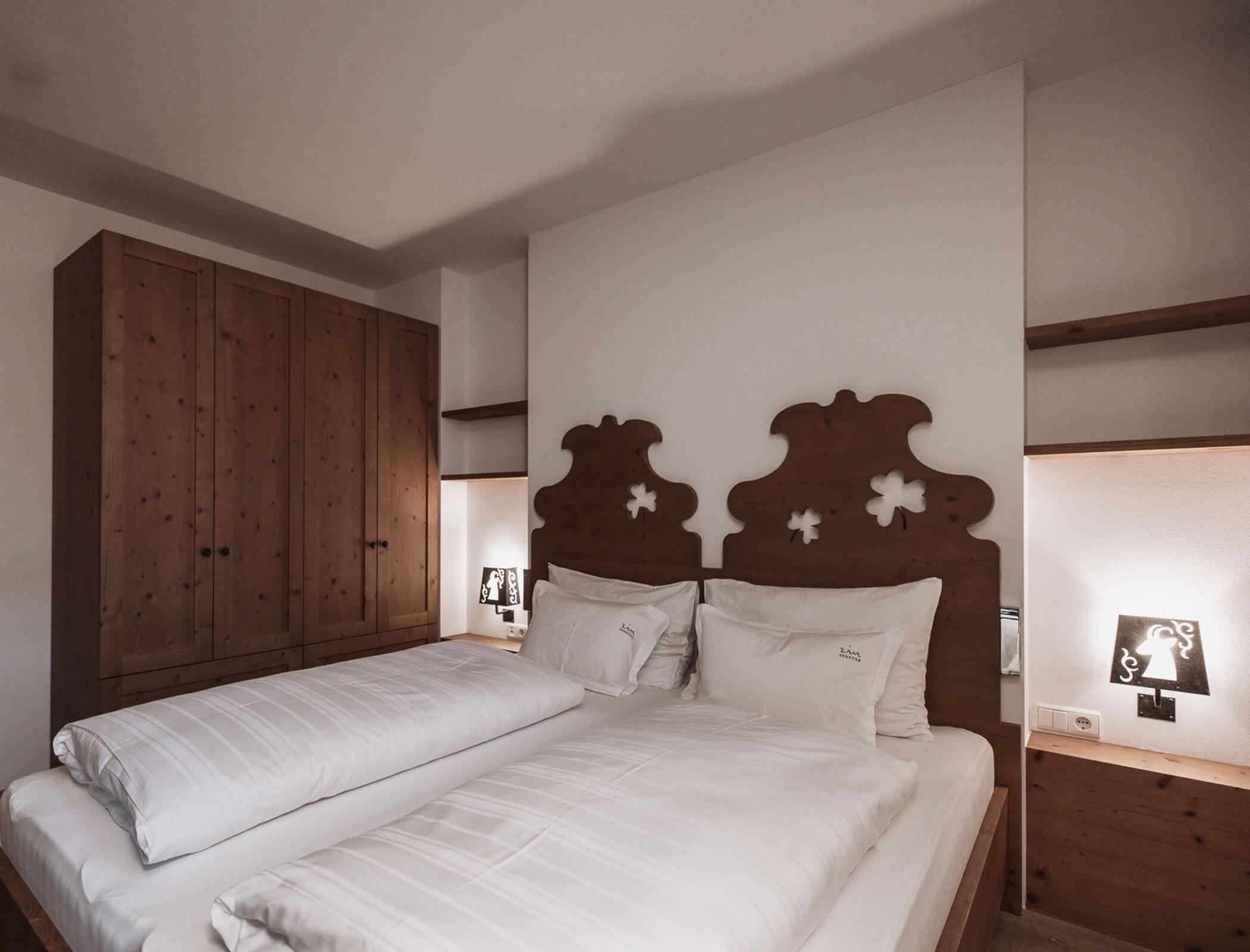 Doppelbett vom Apartment Irene Garten