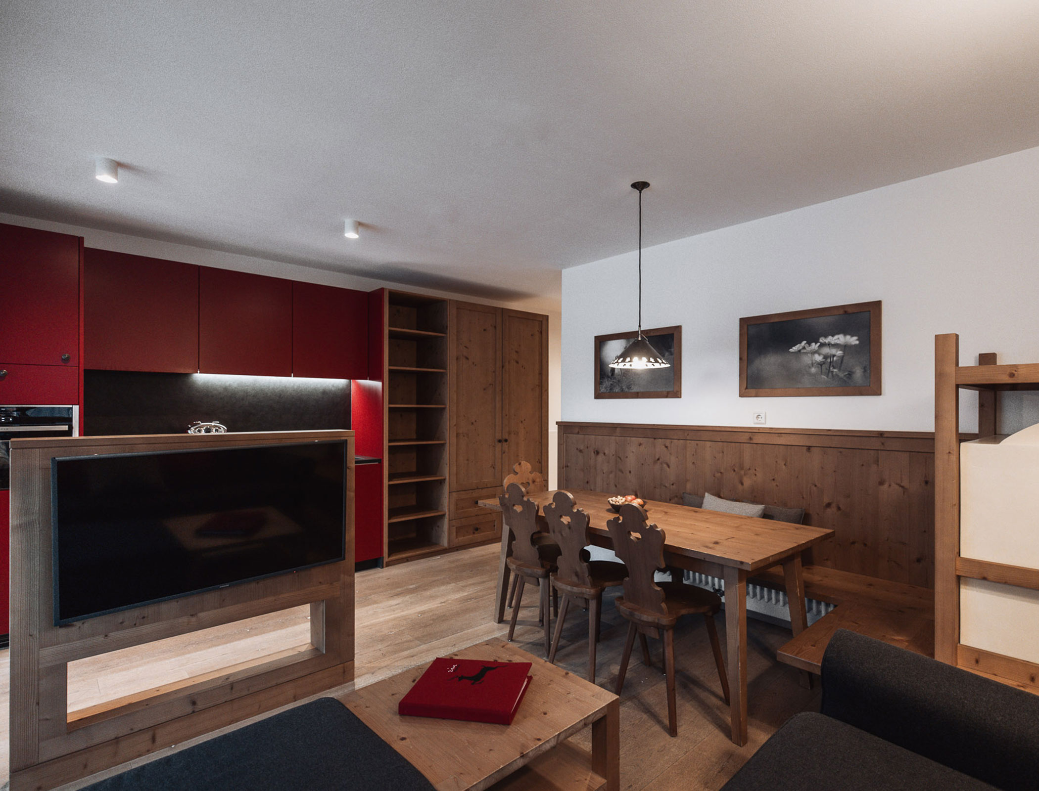 Wohn- und Essbereich vom Apartment Sigrid Garten