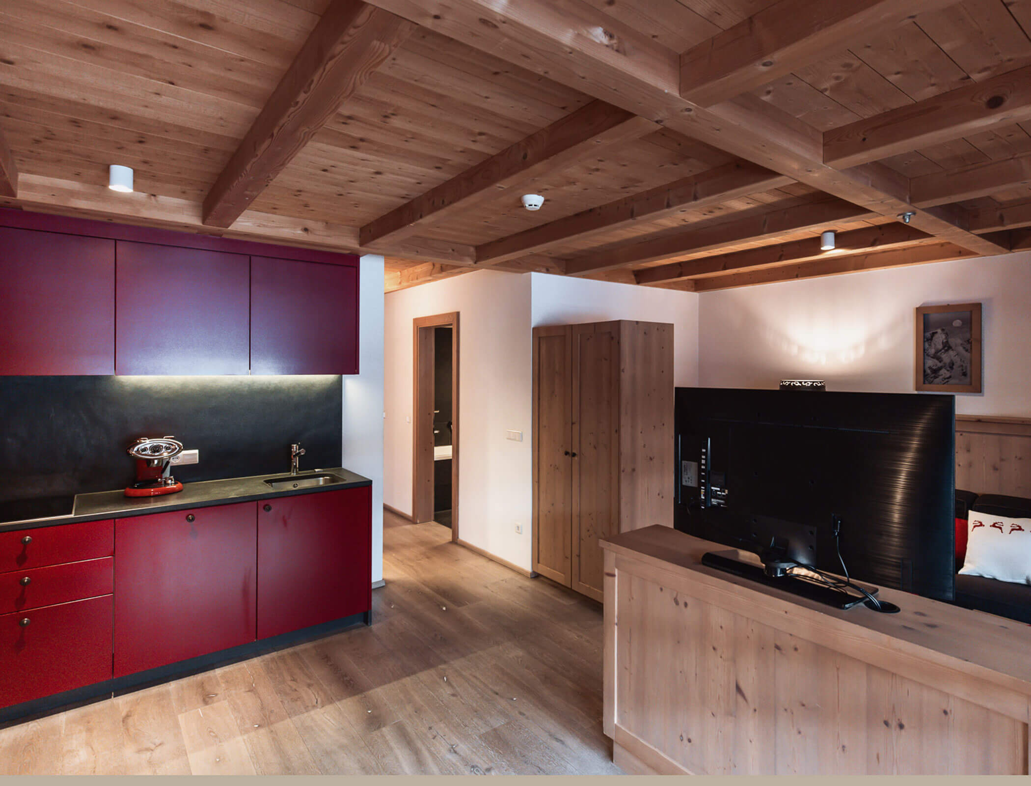 Küche und Wohnbereich vom Apartment Sigrid Plus