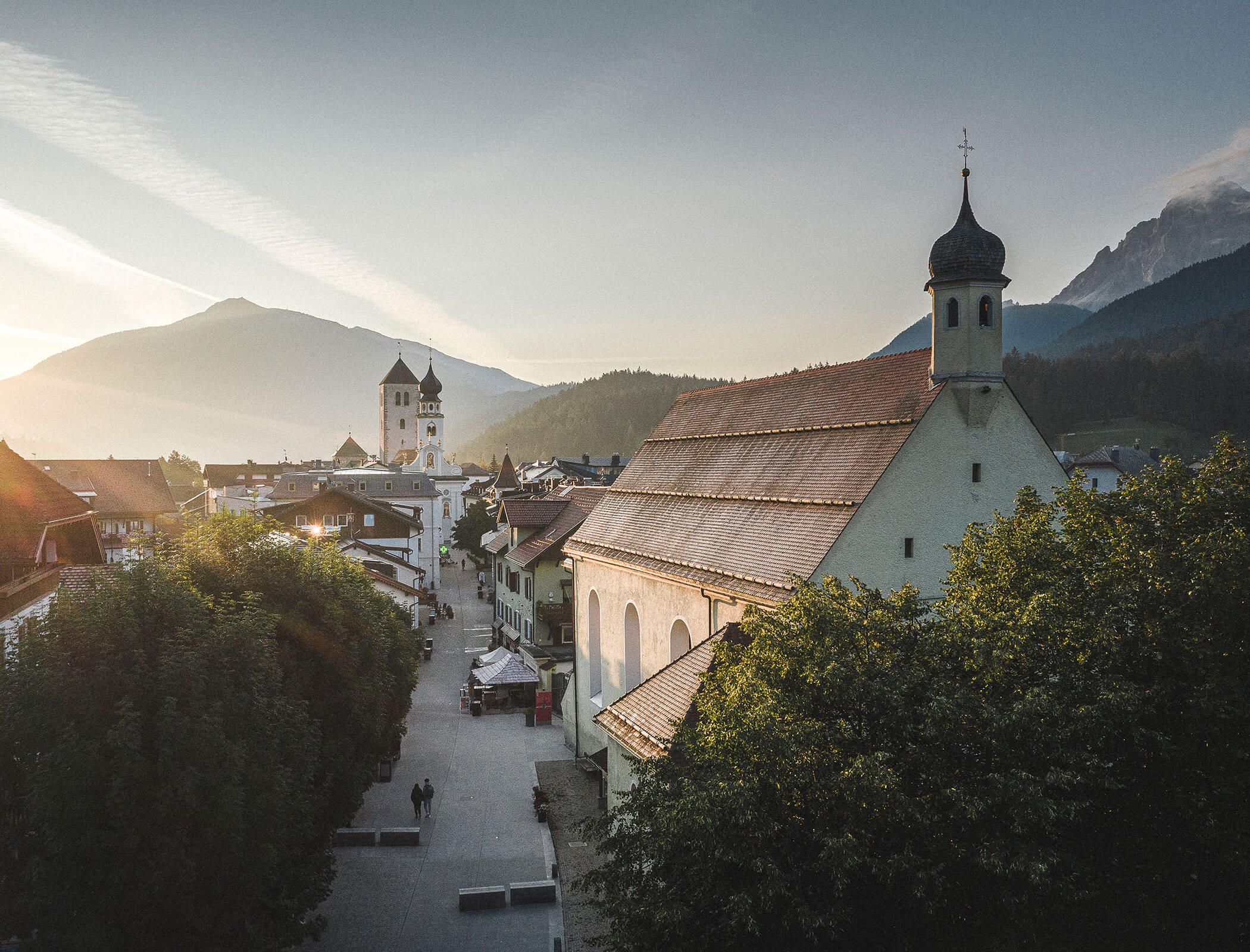 Fußgängerzone in Innichen